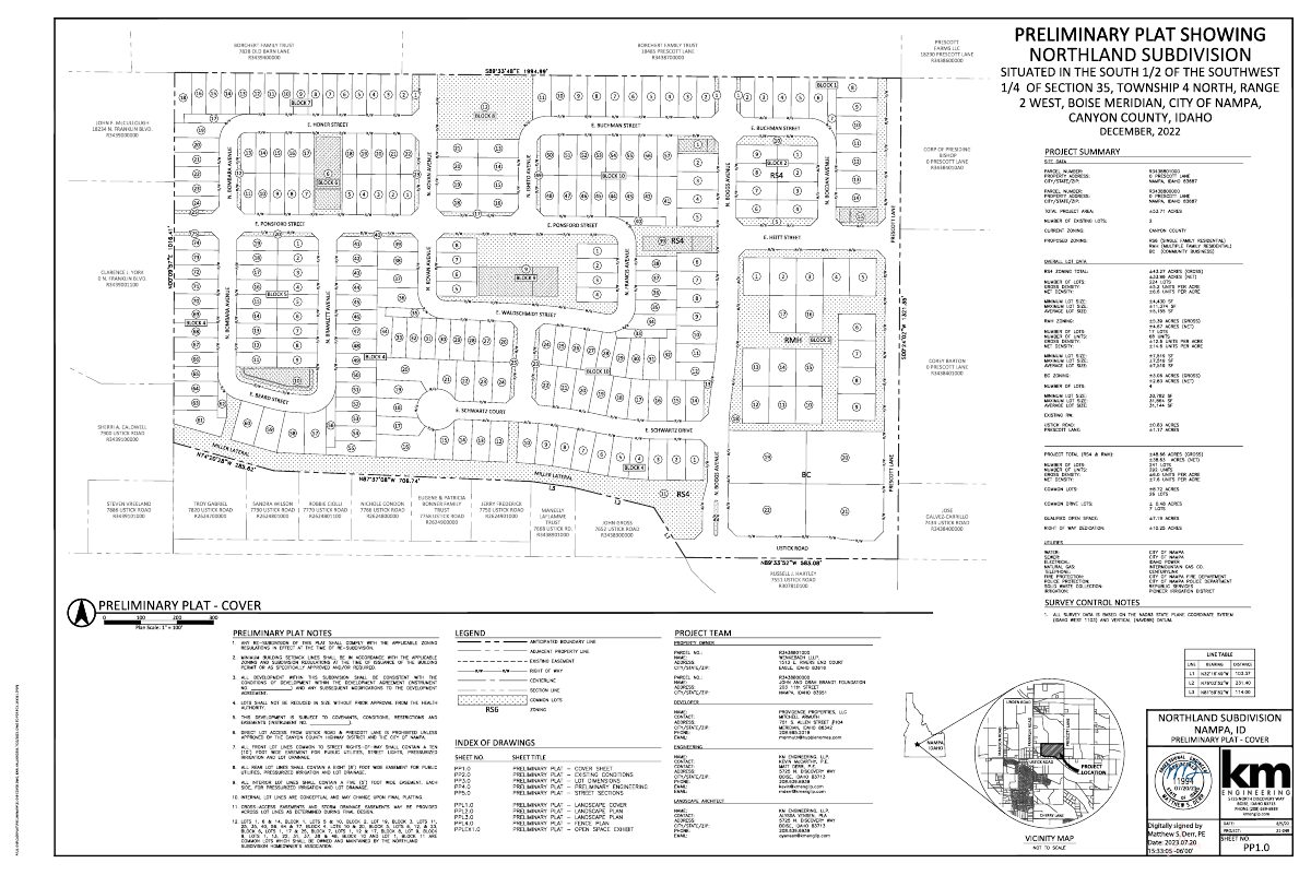 Site plan: Hubble Homes wins approval for 65-lot single-family subdivision