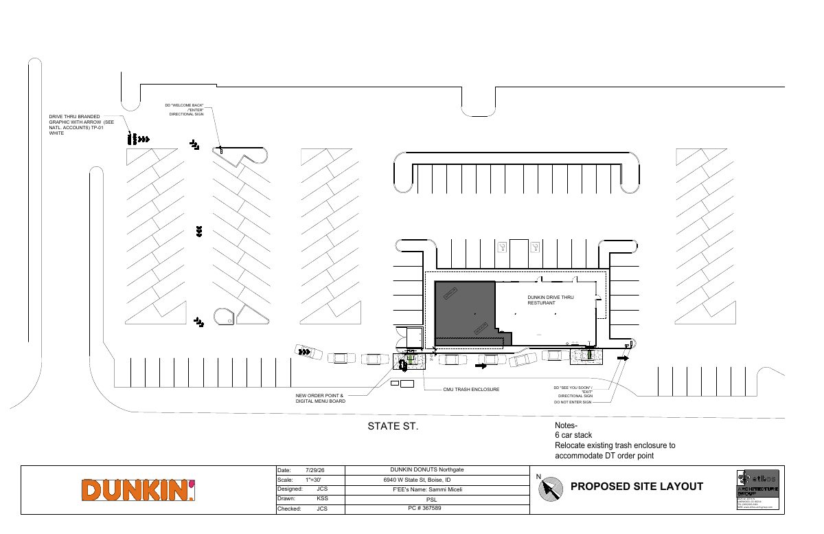 Site plan: Exterior changes to commercial building proposed on 0.36-acre lot