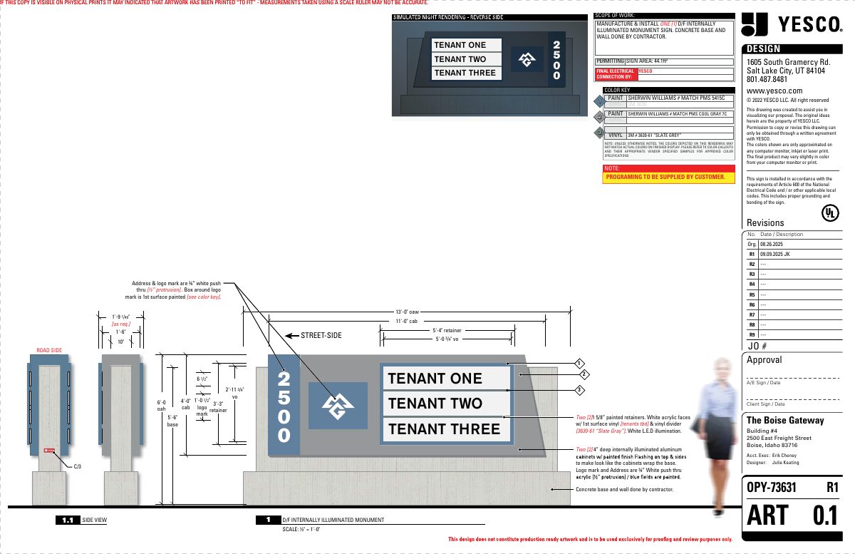 Site plan: Alternative sign program sought for 6-acre industrial site; application expired