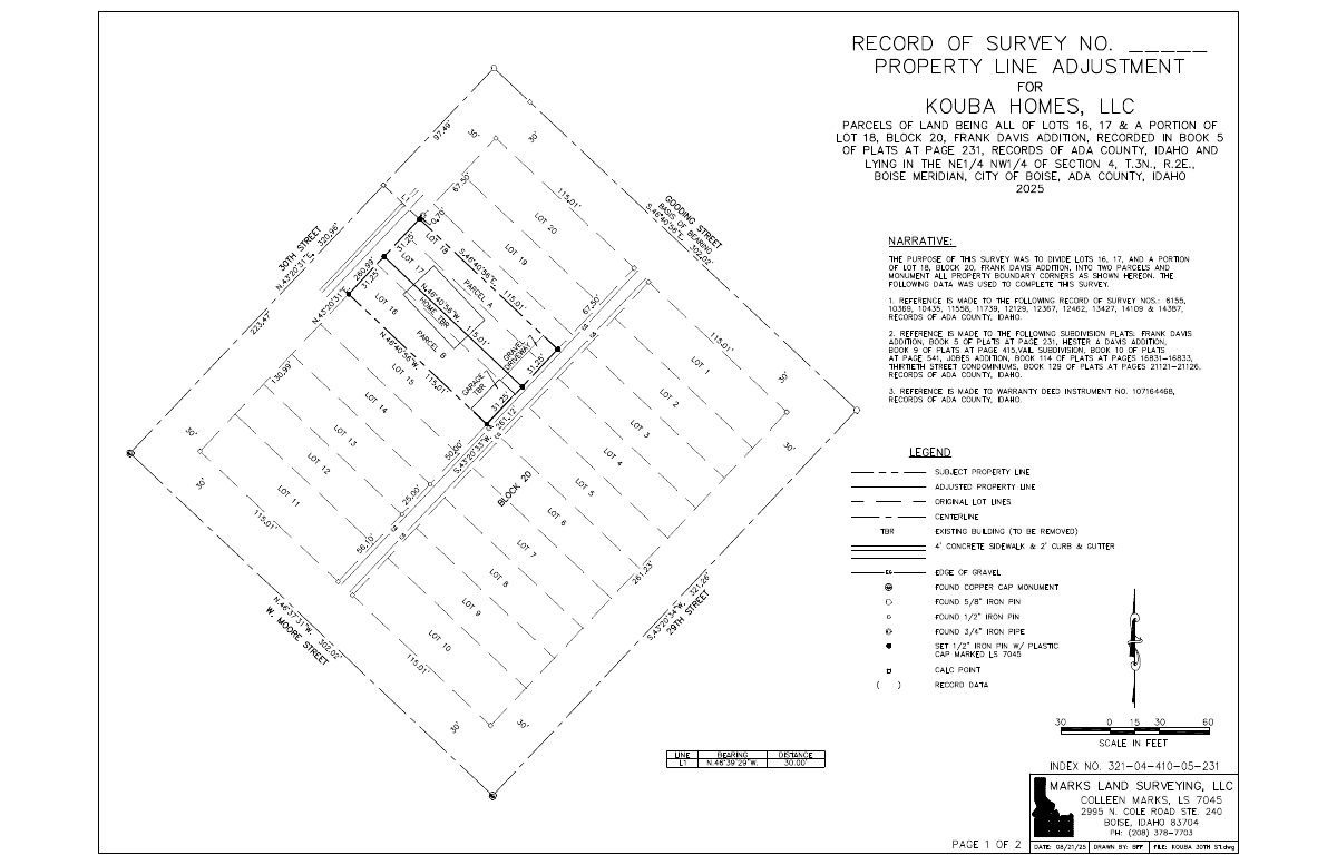 Site plan: Parcel line adjustment and demolition of existing structures sought on 0.16-acre lot