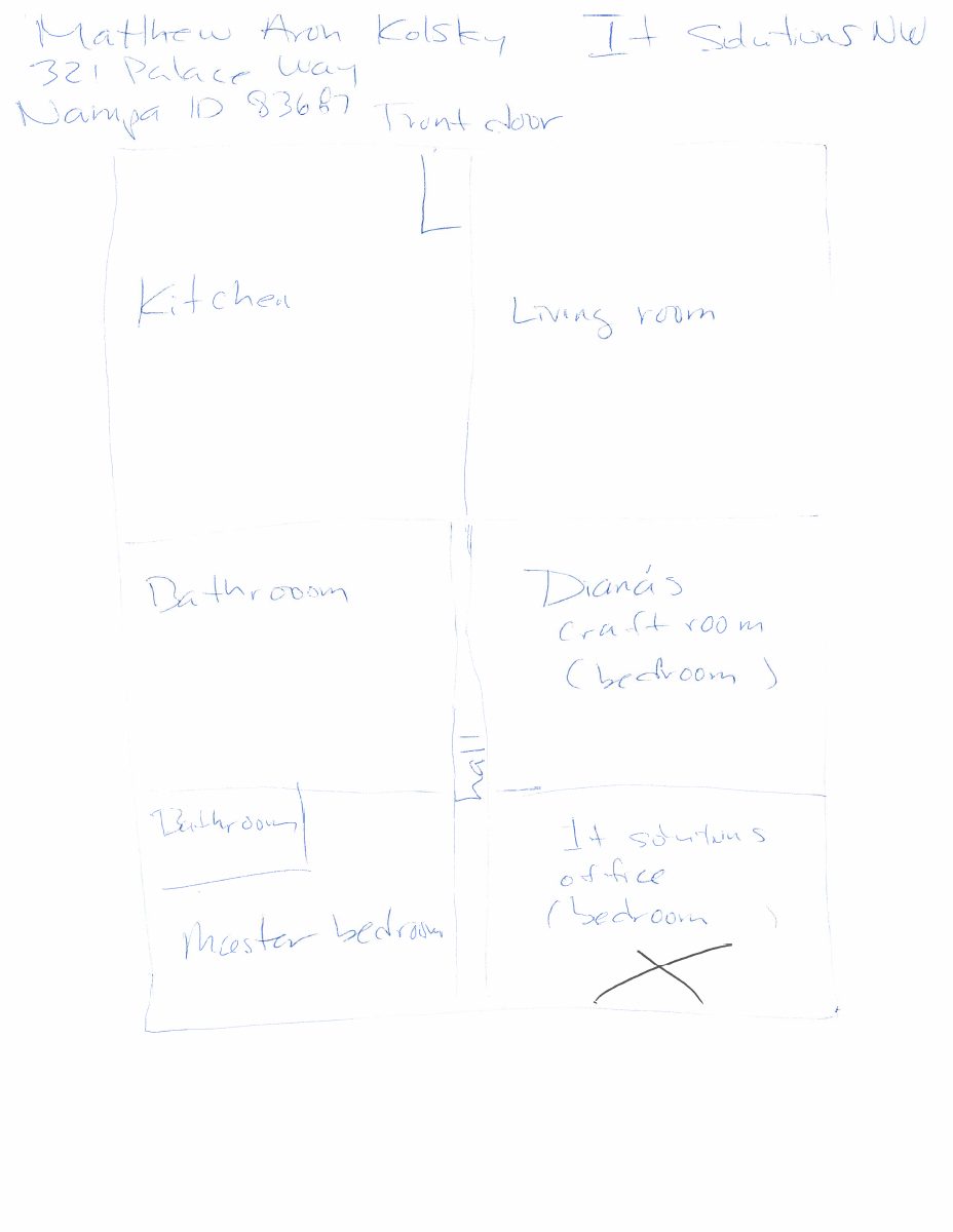 Site plan: Home-based IT consulting business approved to operate from residence