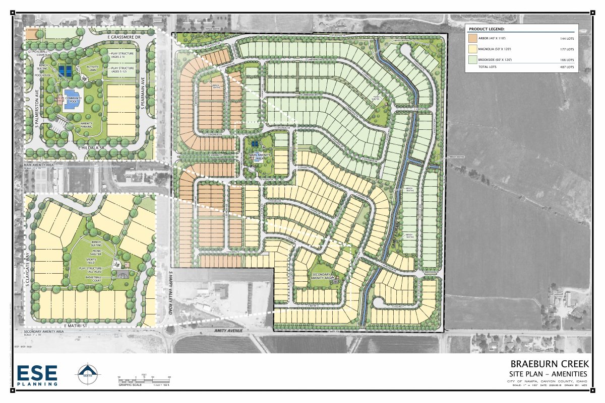 Site plan: 487-home Braeburn Creek subdivision heads to City Council after commission backing