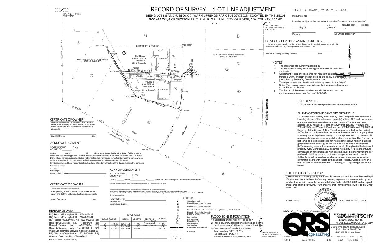 Site plan: Property line adjustment sought to fix setback and driveway problems between two homes