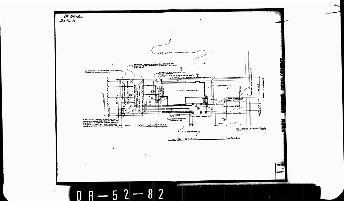 Site plan: Facade changes, including removal of a portico, sought for existing commercial building
