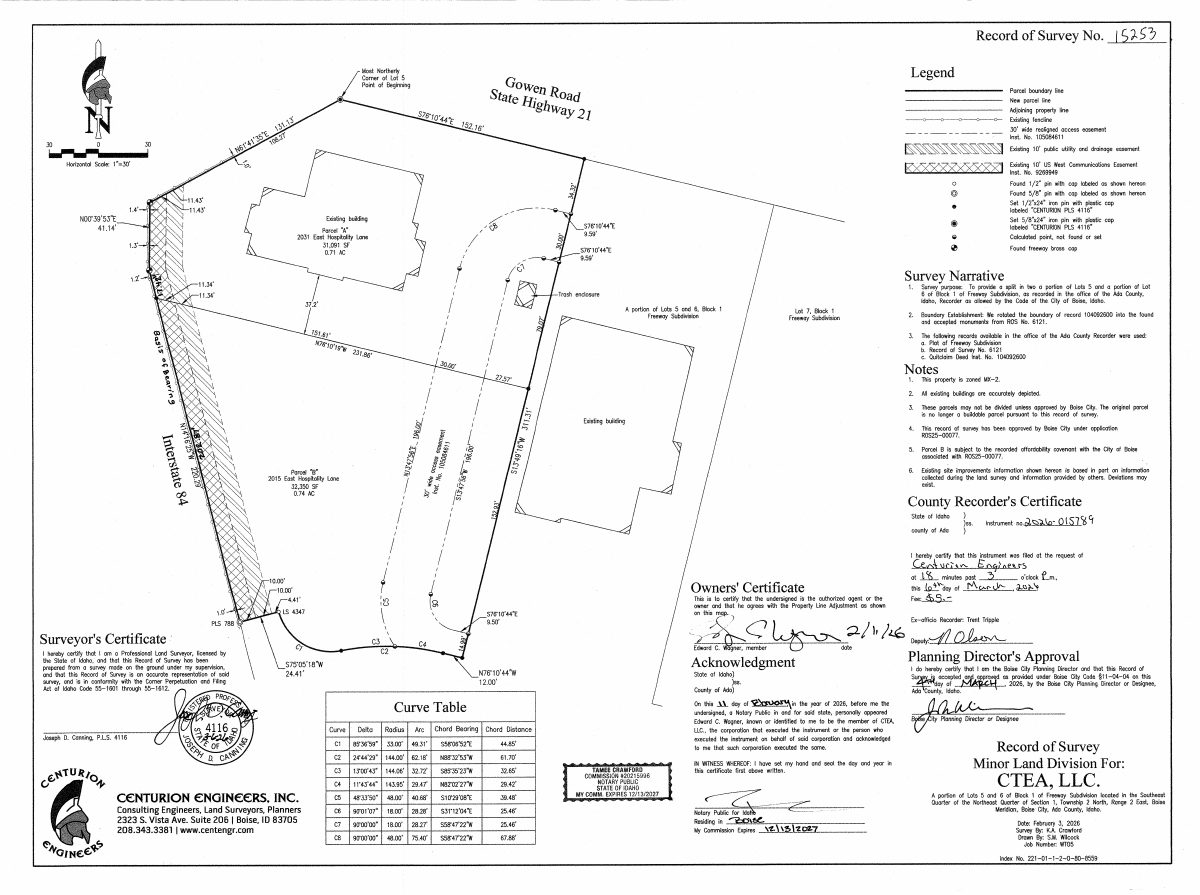 Site plan: Lot split creates second parcel for future affordable housing