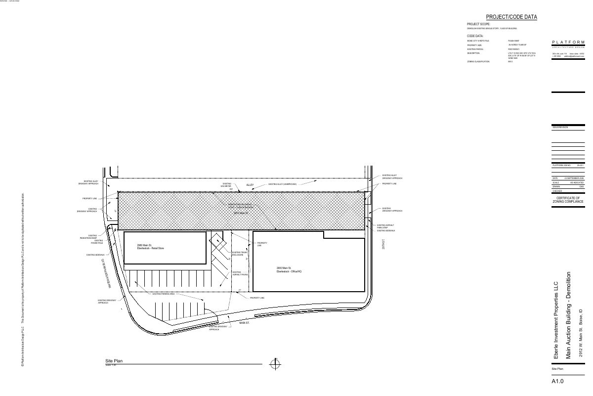 Site plan: Demolition of 13,800-square-foot former auction building approved for parking lot