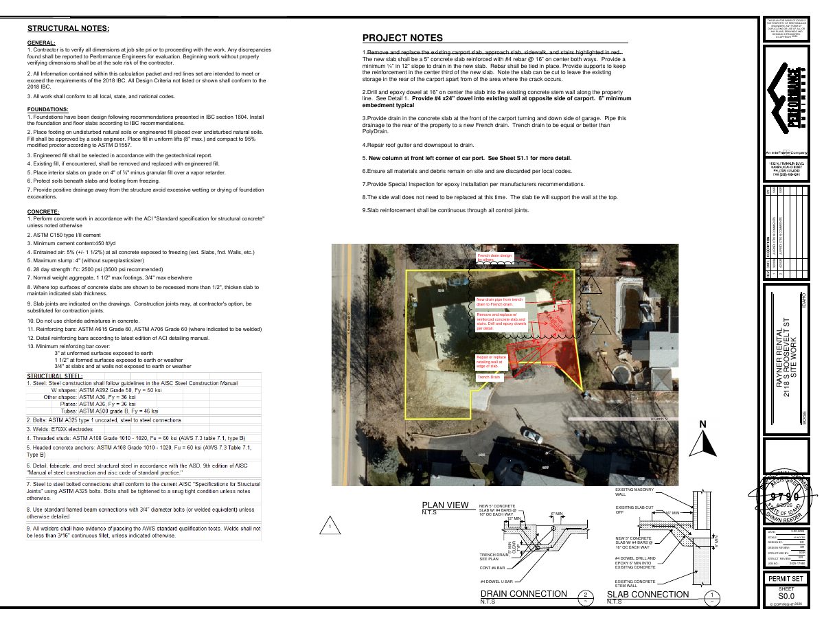 Site plan: Existing triplex approved as legal nonconforming use