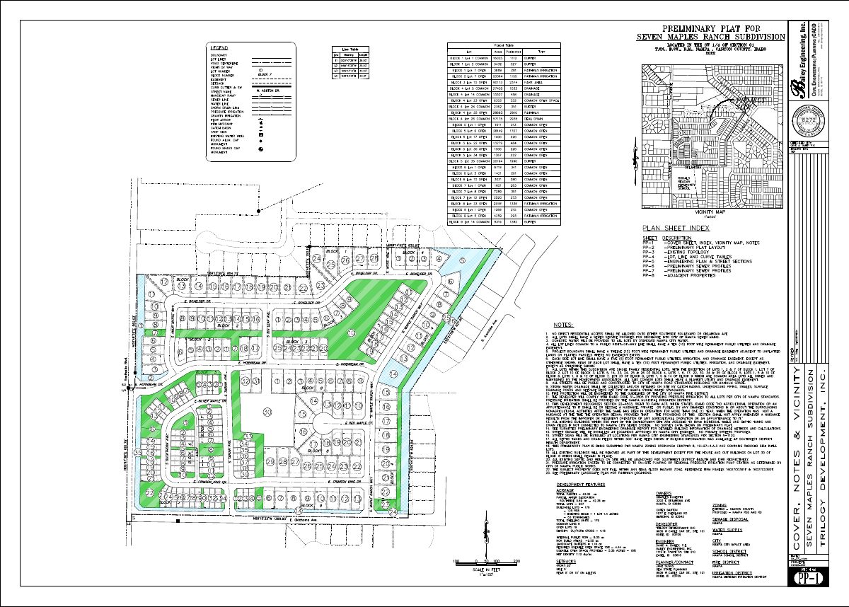 Site plan: 67-lot Seven Maples subdivision phase gets final plat approval