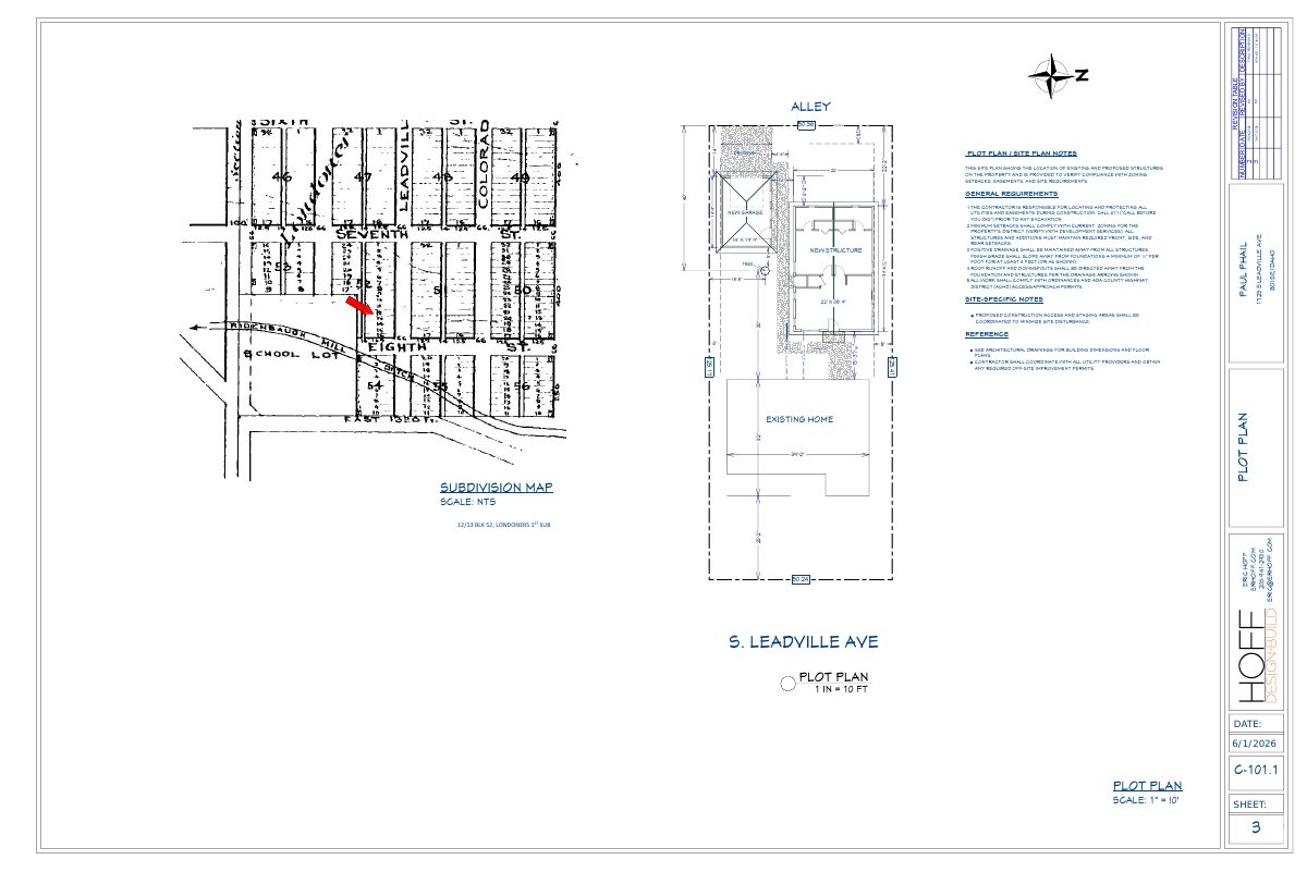 Site plan: Accessory dwelling unit proposed on small residential lot