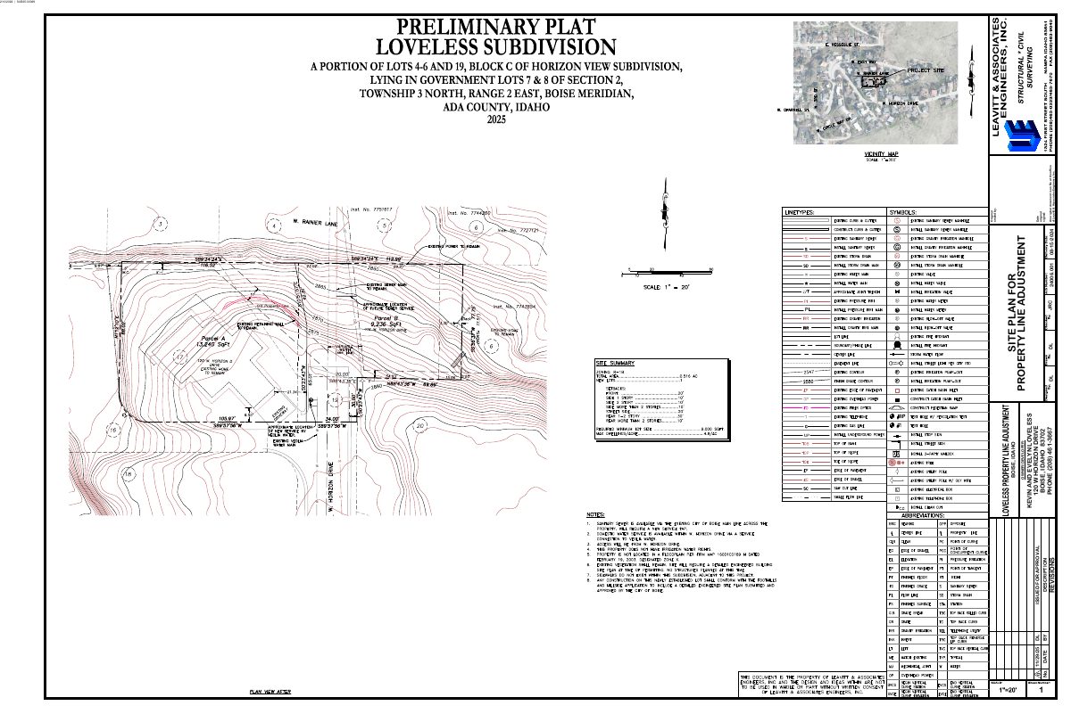 Site plan: Two-lot subdivision on hillside parcel awaits City Council decision