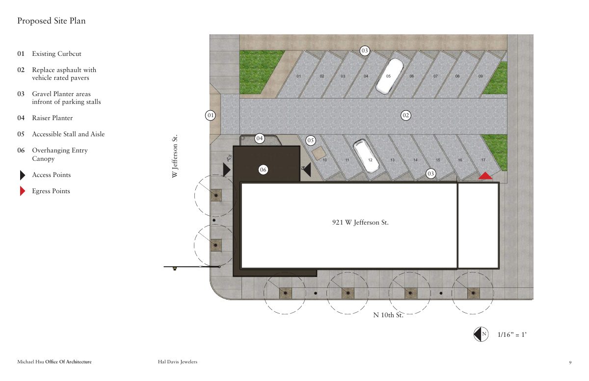 Site plan: Facade upgrades approved for commercial building