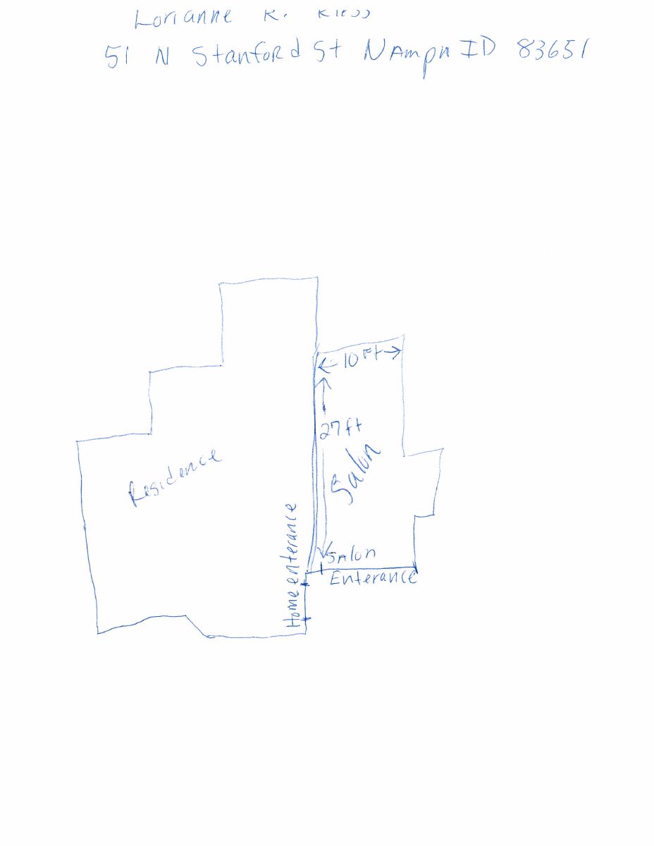 Site plan: Nampa hair salon registration approved for home occupation