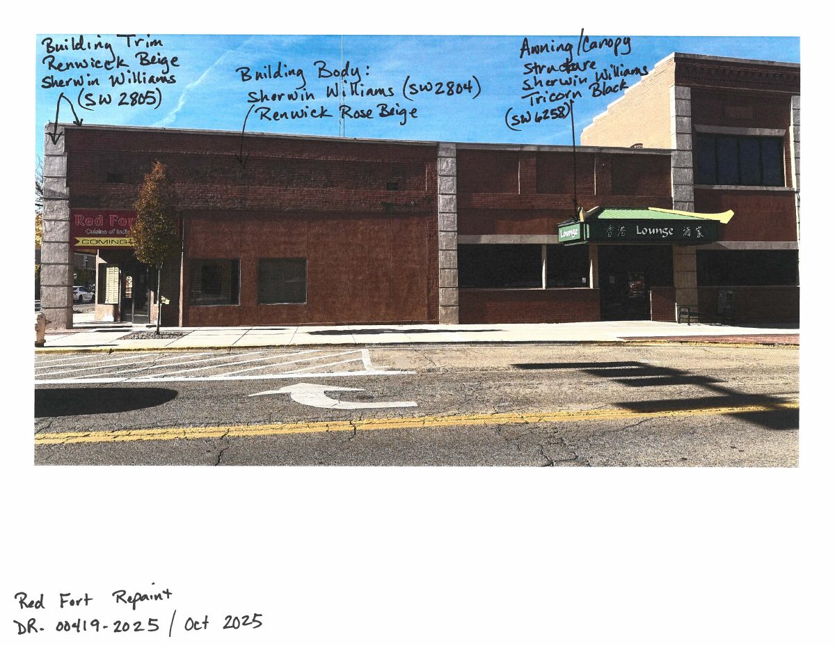Site plan: Red Fort restaurant gets approval to repaint exterior in beige and black