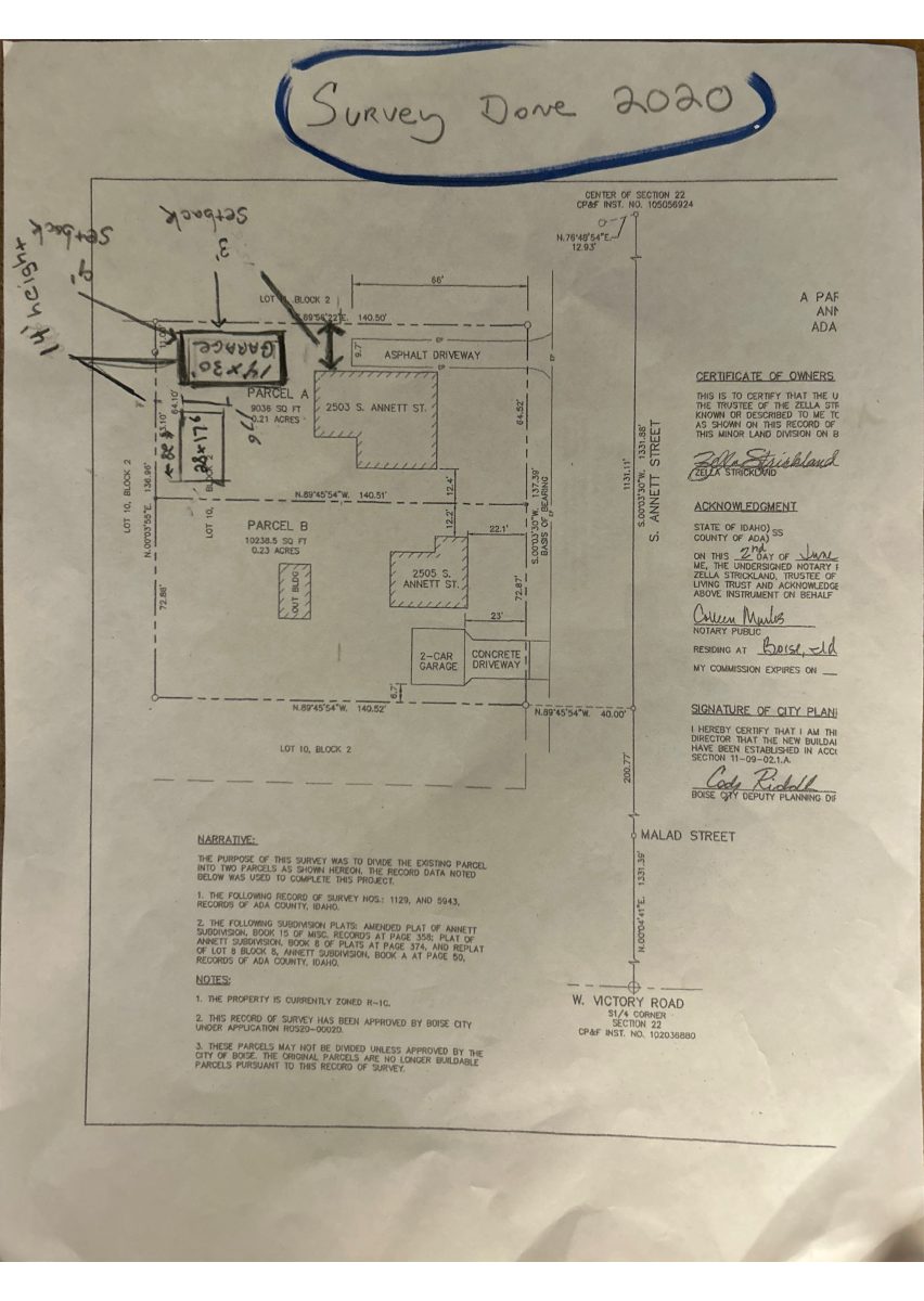 Site plan: Accessory dwelling unit approved for lot with existing single-family home