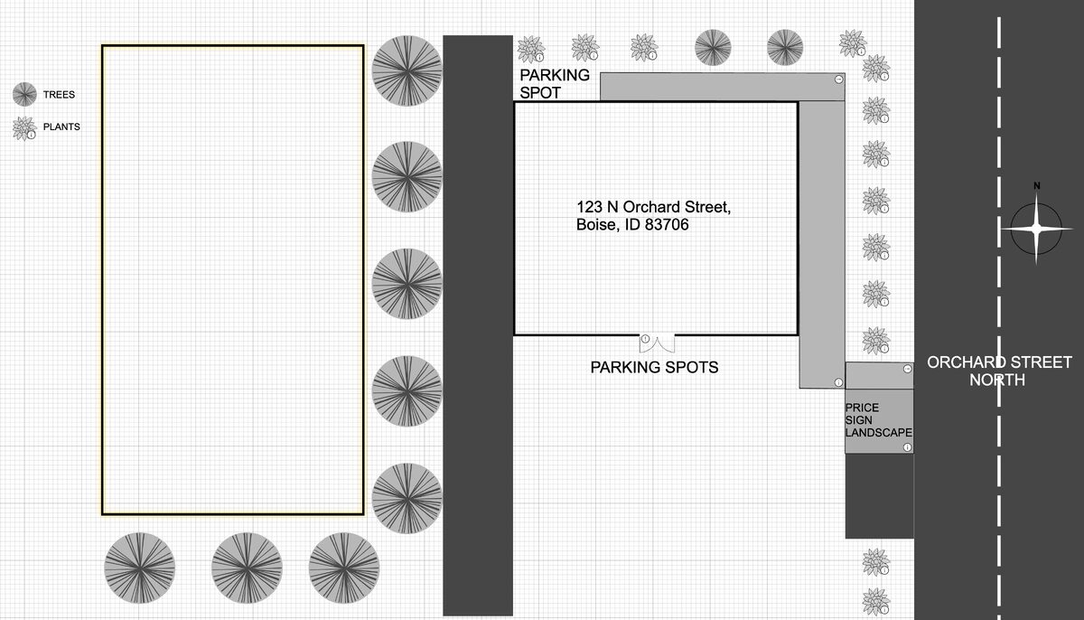 Site plan: Landscaping changes sought for half-acre commercial site