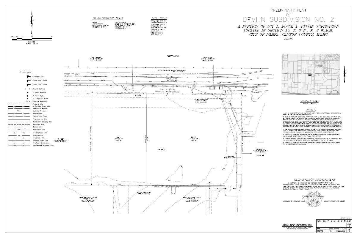 Site plan: Split of 1.29-acre industrial parcel into two lots approved with conditions