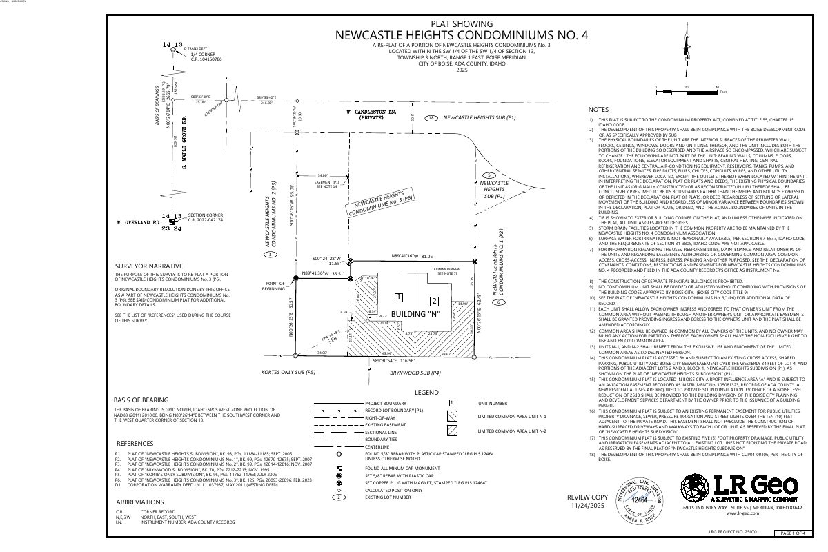 Site plan: Owner seeks to split two condo units into separate plat, withdrawn