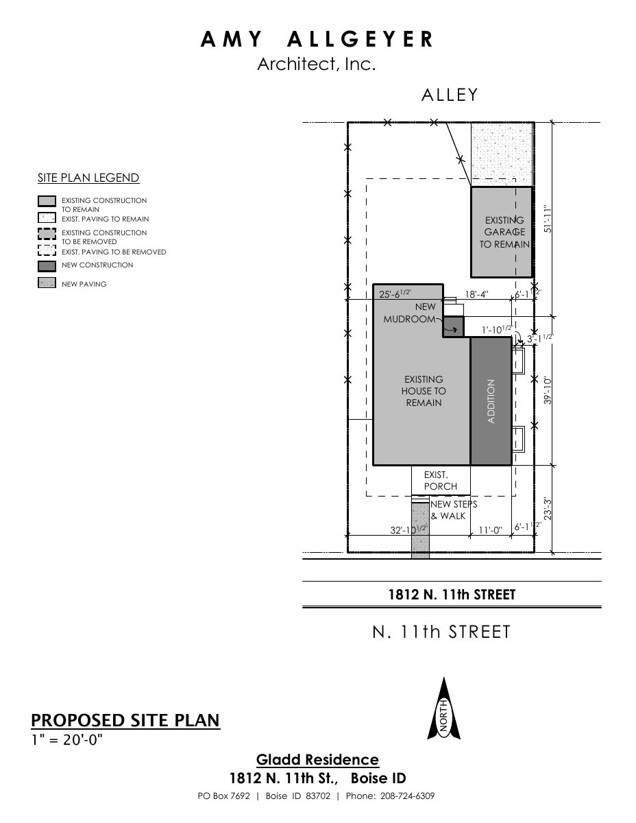 Site plan: City approves plans for work on a residential lot of about 0.14 acres