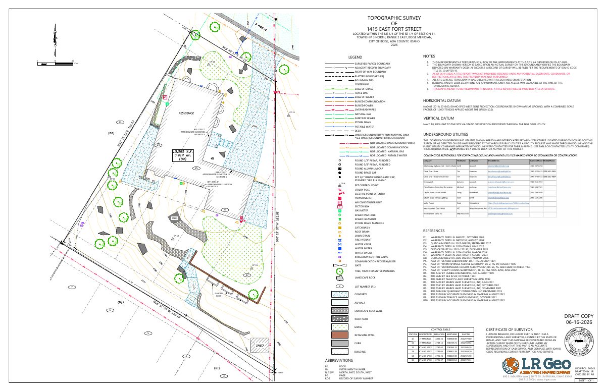 Site plan: 172-square-foot addition and two rebuilt decks proposed for hillside home