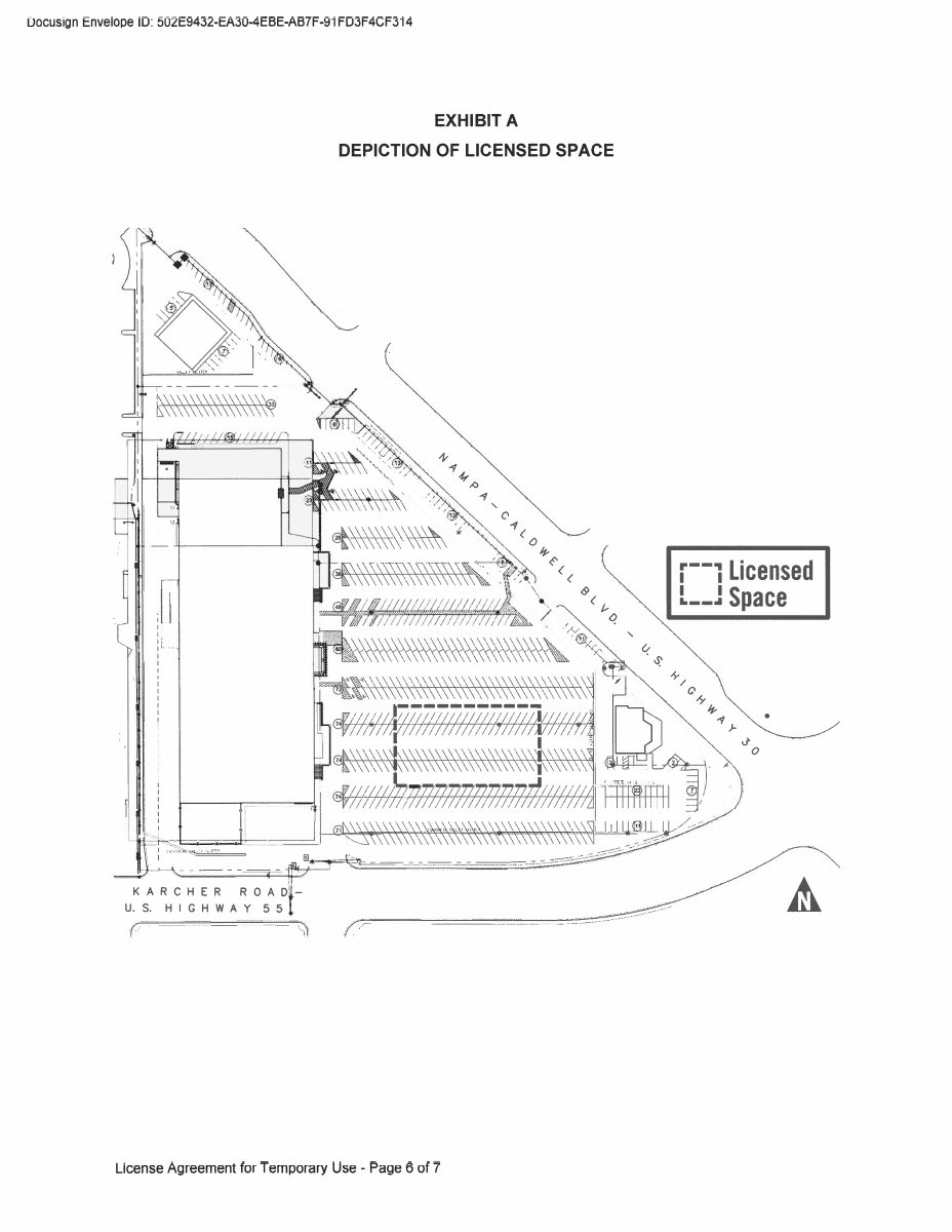 Site plan: Temporary Christmas tree lot approved