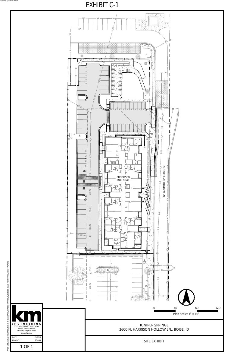 Site plan: Parcel removed from office's off-site parking permit; no new construction