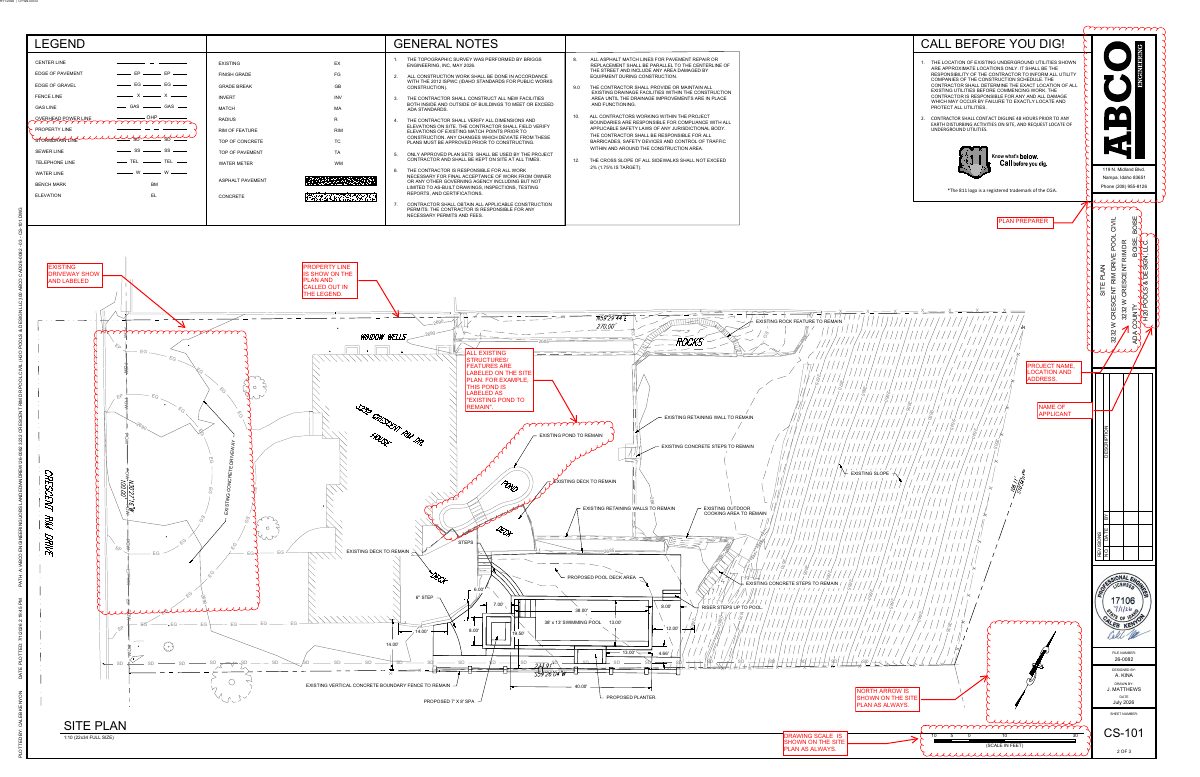 Site plan: Hillside development review sought for 0.57-acre residential lot