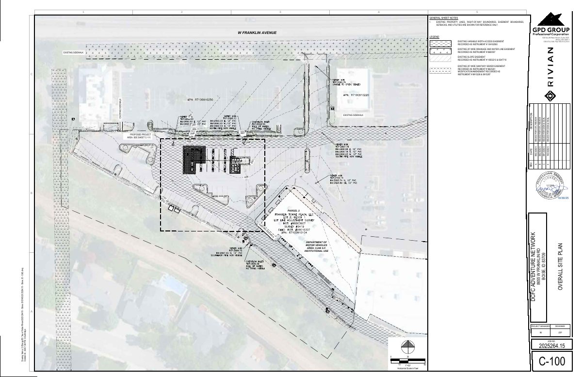 Site plan: Electric vehicle parking approved in existing commercial parking lot