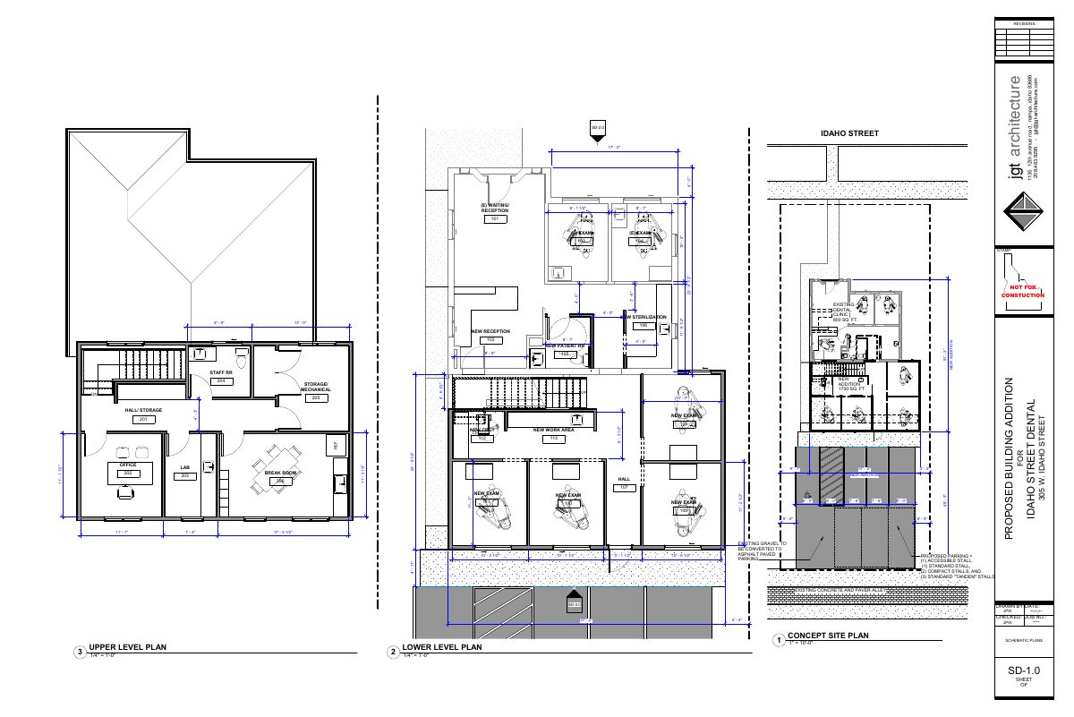 Site plan: 2-story, 1,700-square-foot addition to dental practice approved