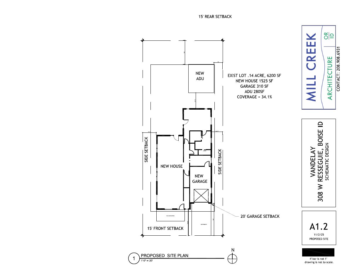 Site plan: Plan would replace a single-family house with a new home and accessory unit