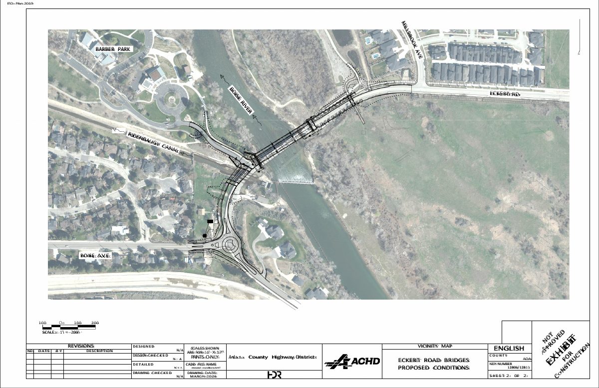 Site plan: Replacement of two aging bridges over Boise River and canal under review