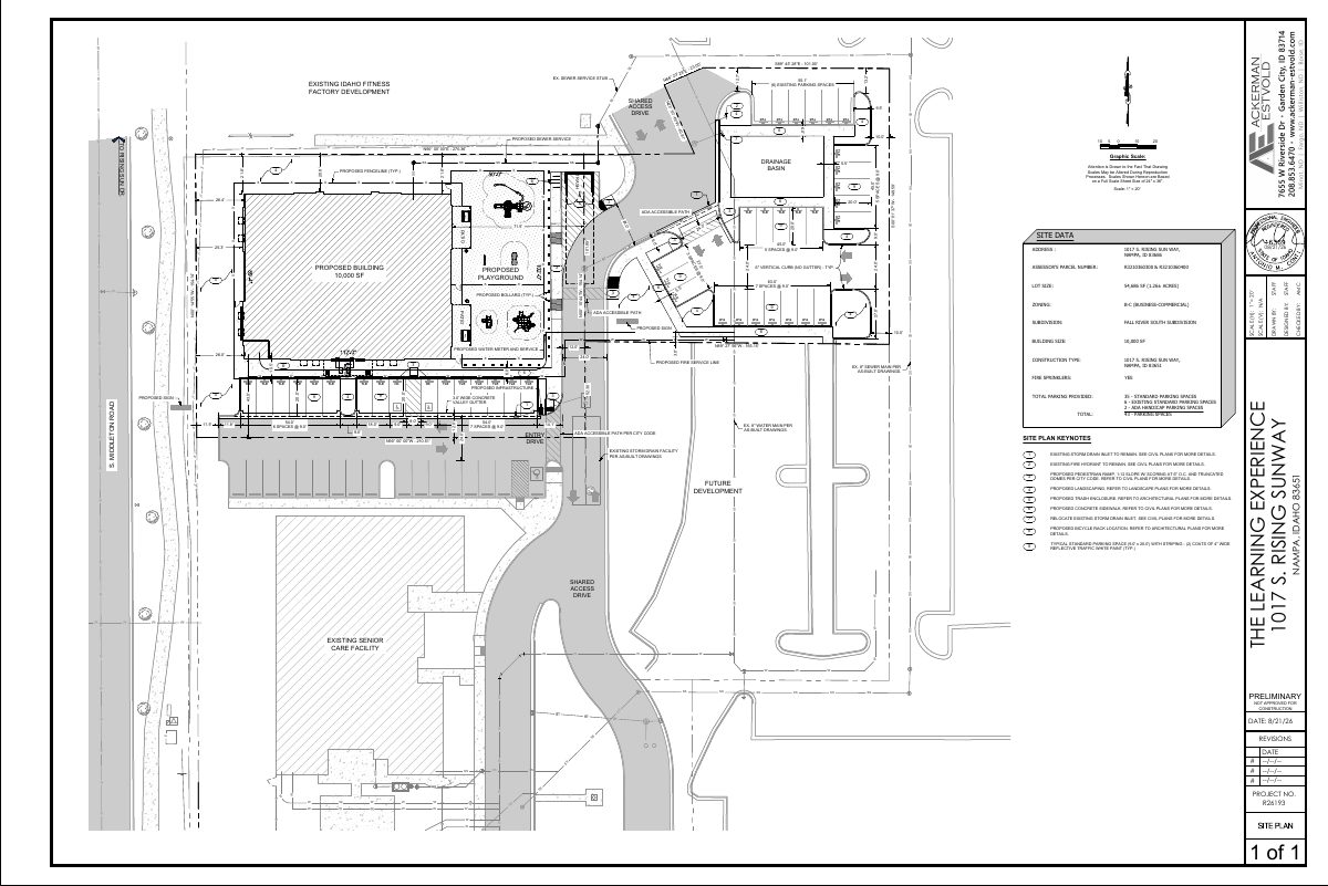 Site plan: 10,000-square-foot day care and learning center approved with conditions