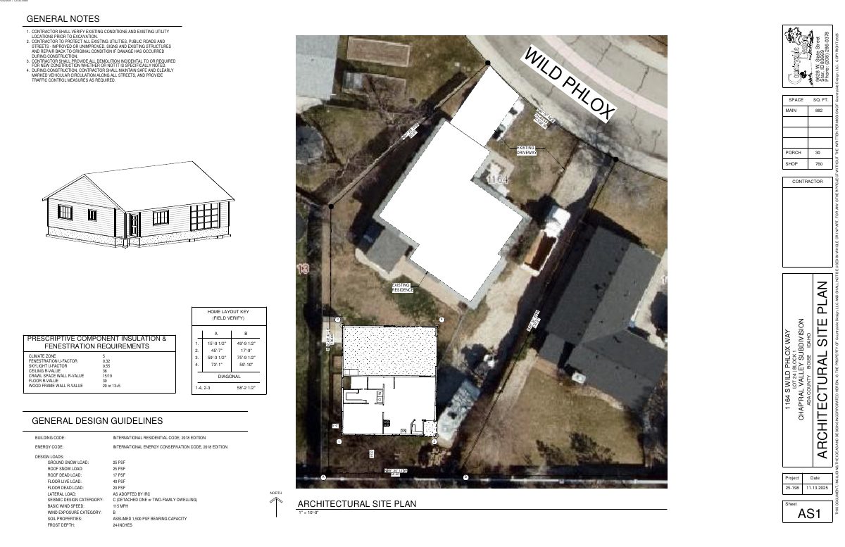 Site plan: Zoning certificate