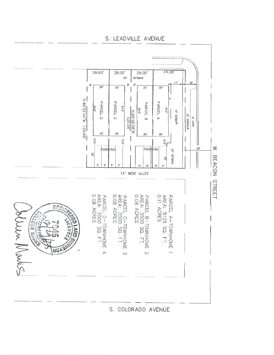 Site plan: Lot changes for 4 attached single-family homes approved, replacing two existing houses