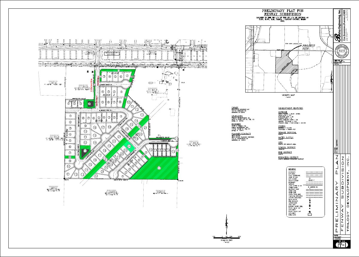 Site plan: 34-lot subdivision approved
