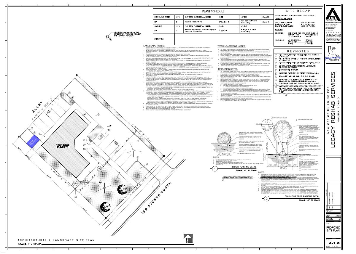Site plan: 3,272-square-foot counseling and office building approved for people with disabilities