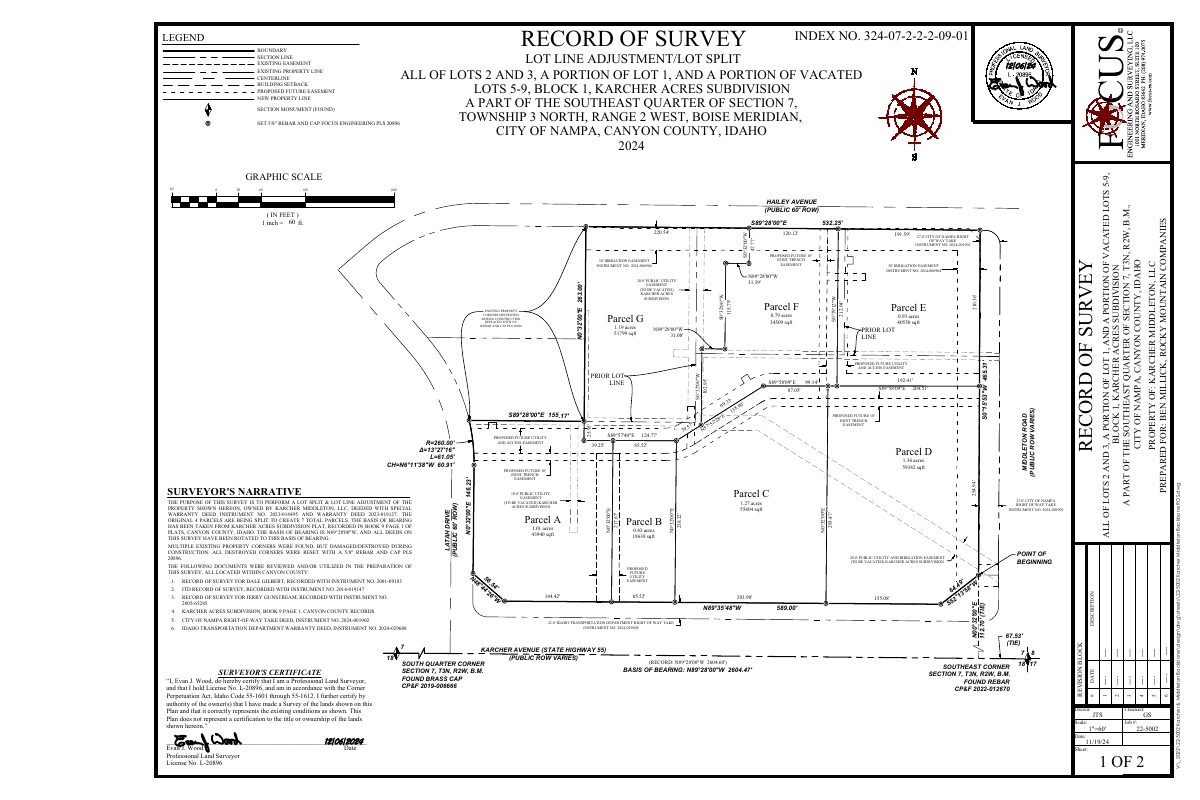 Site plan: Plan to turn four commercial parcels into seven approved