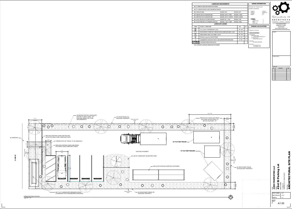 Site plan: Garden City approves vehicle and equipment storage on vacant lot for service business