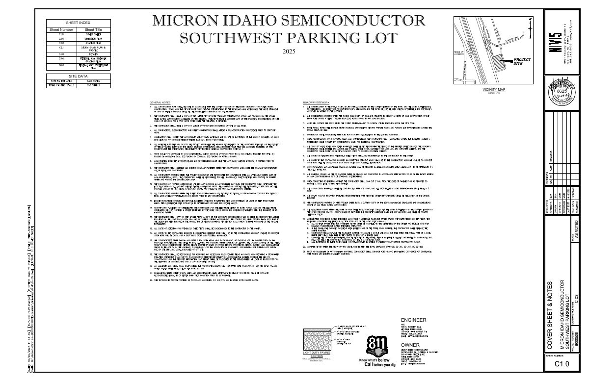 Site plan: Micron withdraws request to skip required sidewalk at parking lot project