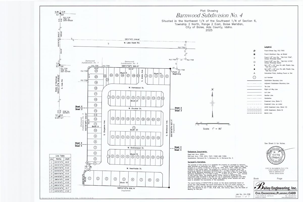 Site plan: Final plat with 74 buildable lots proposed for fourth phase of subdivision