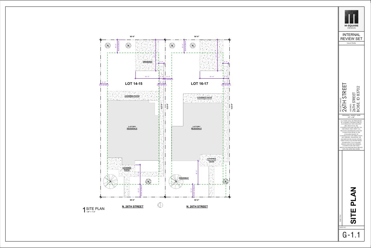 Site plan: New single-family home proposed in historic district, under city review
