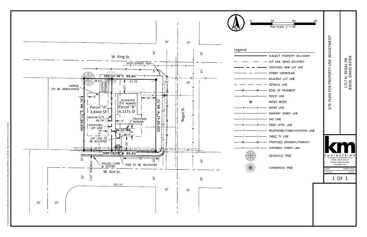 Site plan: Property line change approved for lot with existing home, clearing way for sale of land