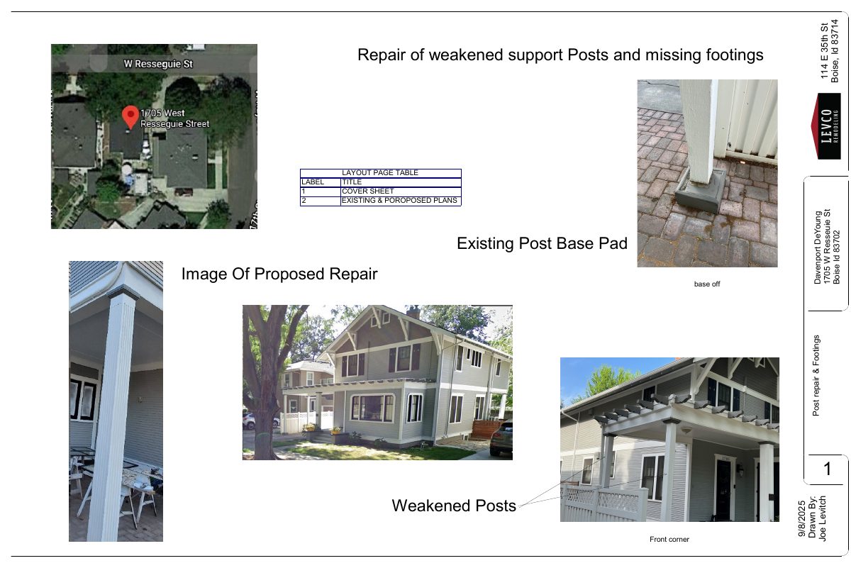 Site plan: Porch and carport repairs approved for historic single-family home