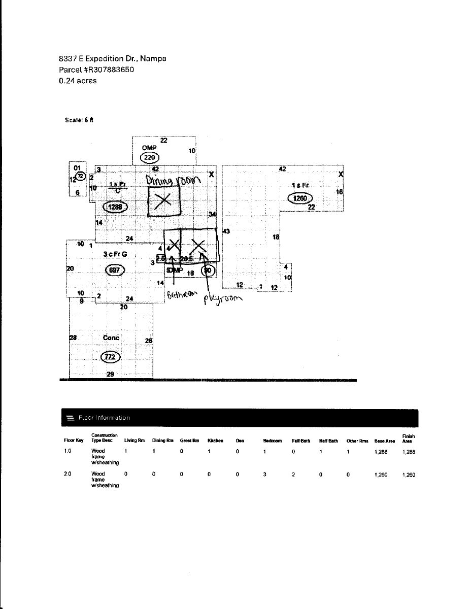 Site plan: Home-based preschool approved in Nampa residence
