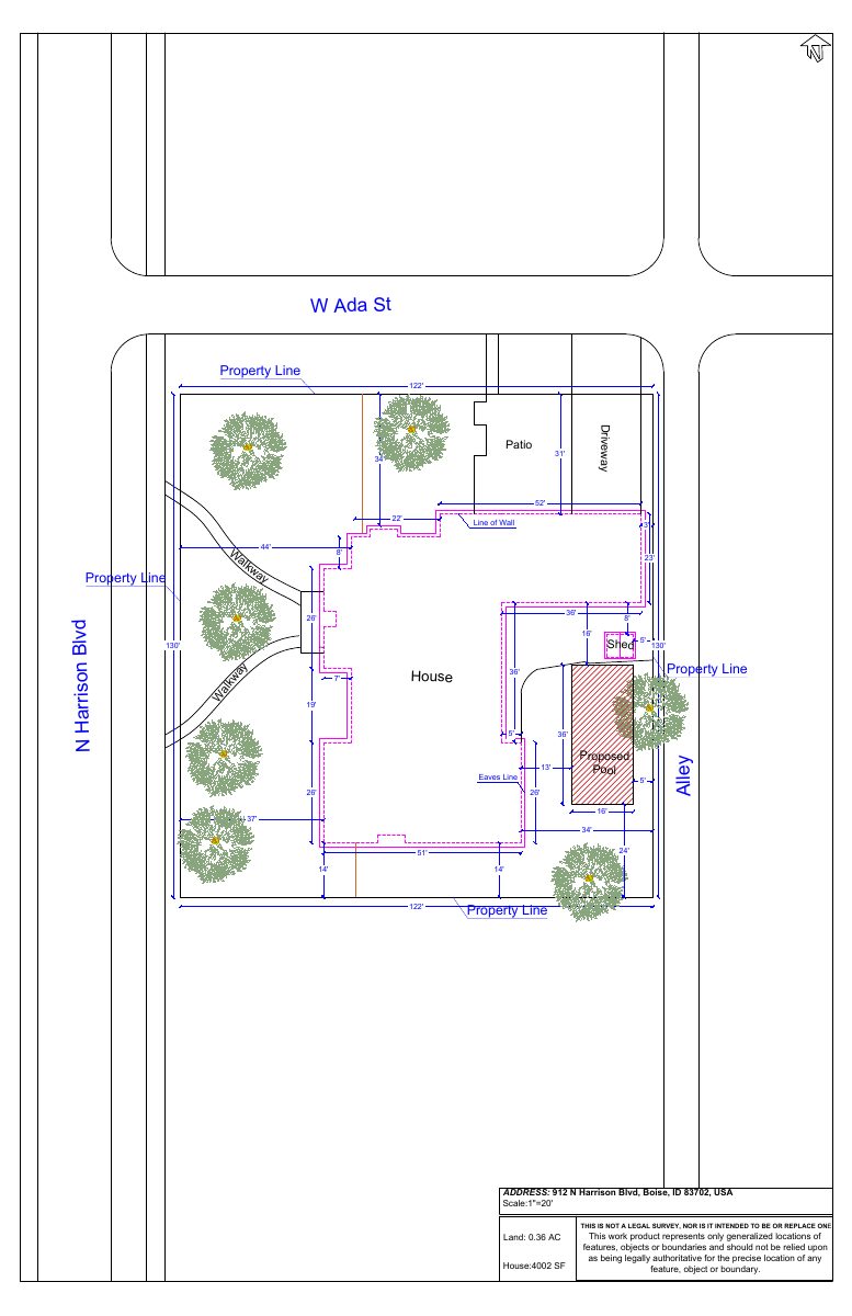 Site plan: Swimming pool sought at home in a historic district