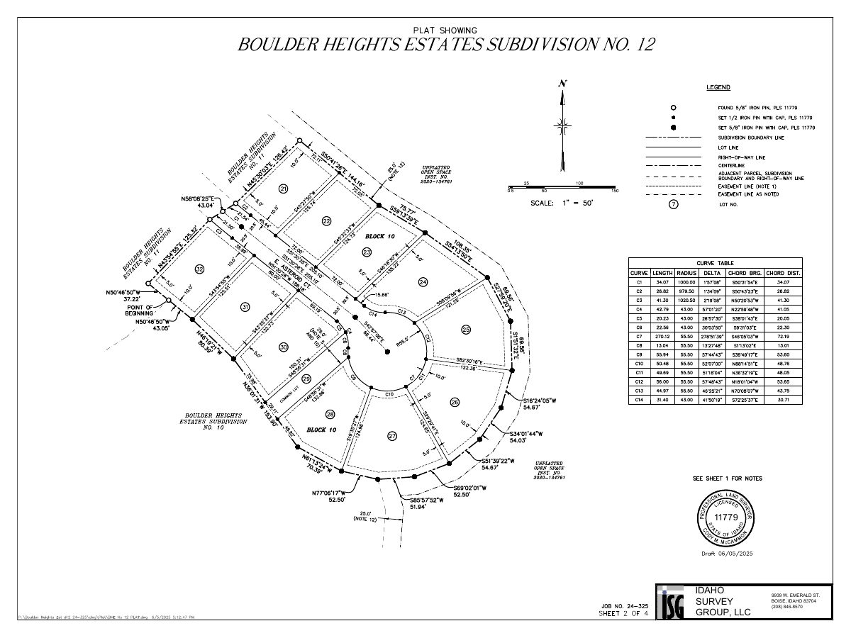 Site plan: Final plat approved for 14-home subdivision on 3.3 acres