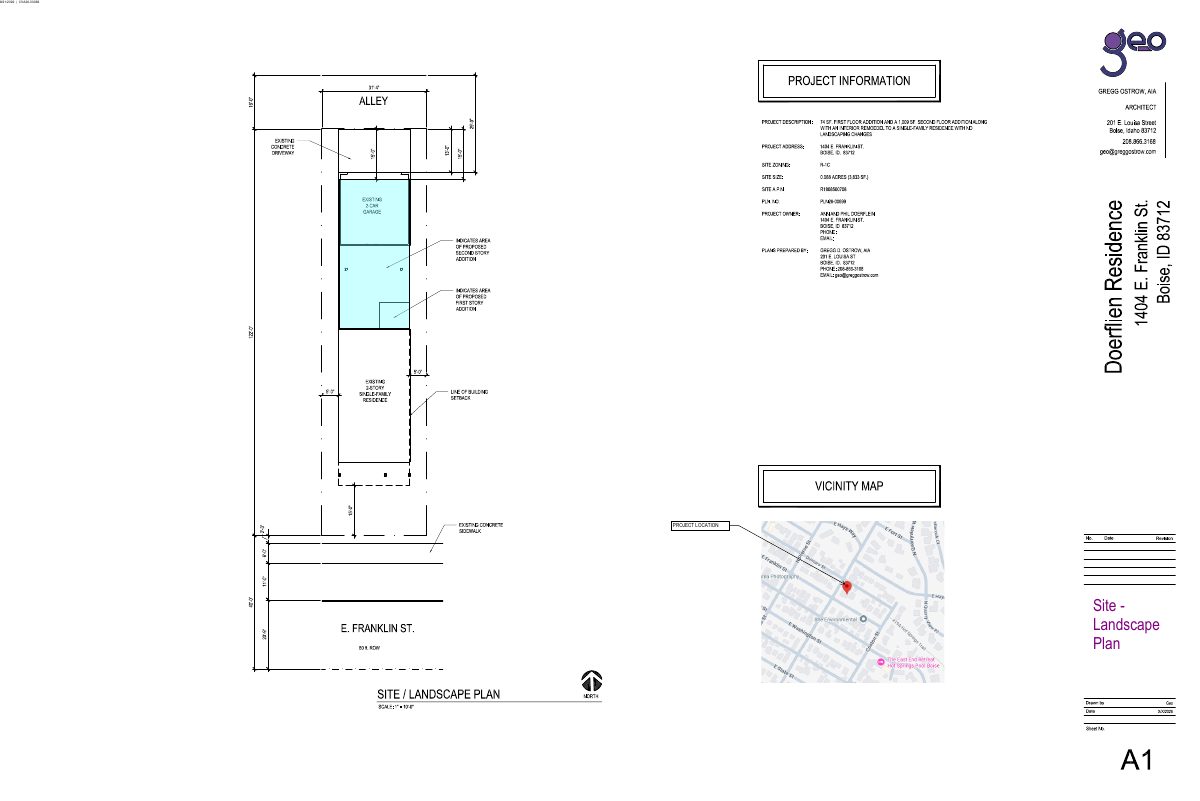 Site plan: Second-story addition to home sought with variance for garage connection
