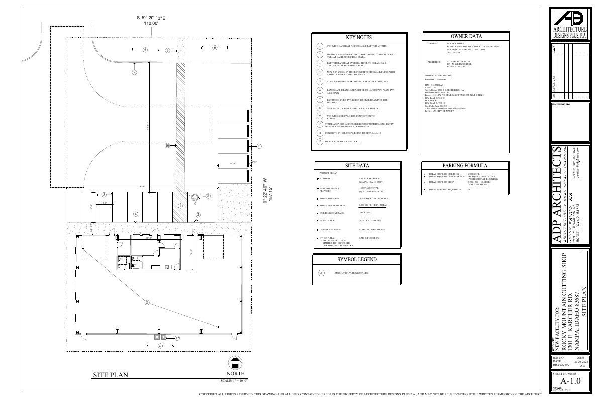 Site plan: 6,000-square-foot machine shop building approved with conditions