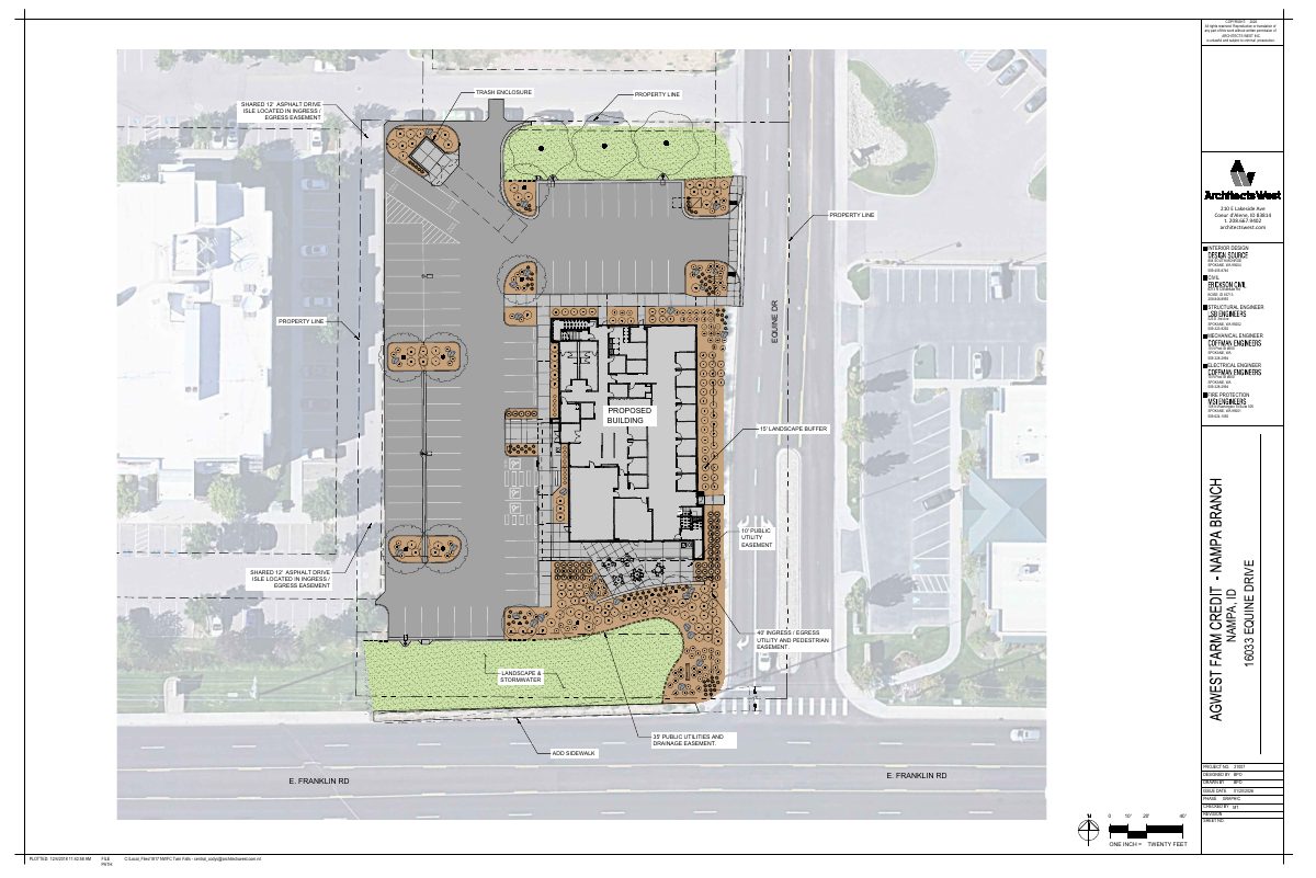 Site plan: AgWest Farm Credit wins approval for 16,444-square-foot two-story office building