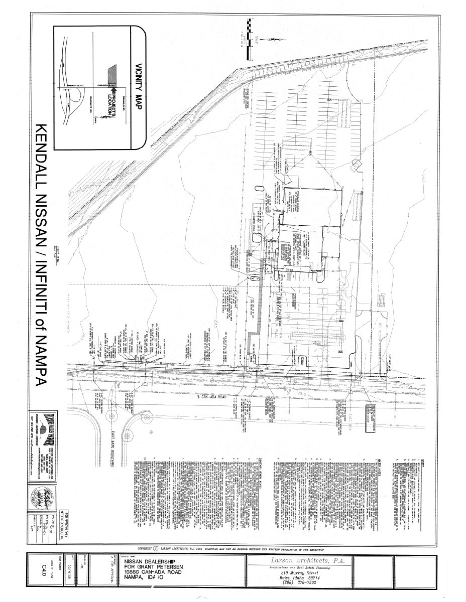 Site plan: Dual Nissan and Infiniti showroom approved at existing dealership