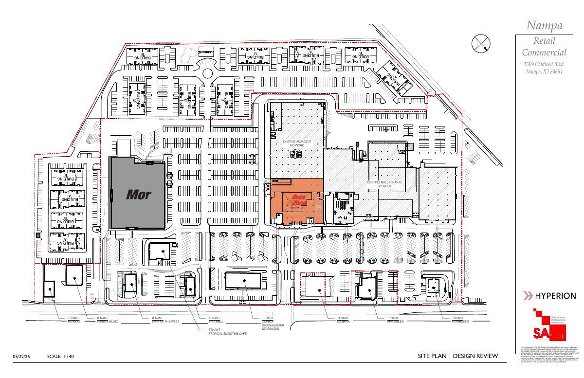 Site plan: Facade upgrades and interior loading planned for AutoZone space in commercial building